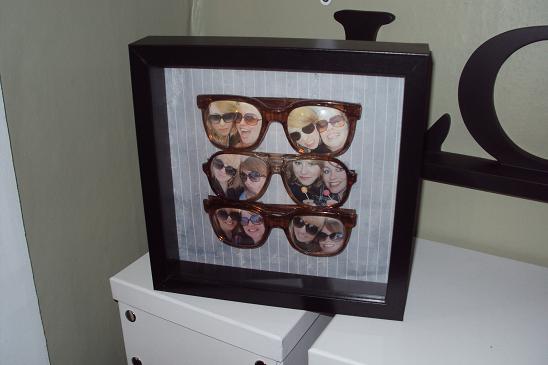 Oryginalna ramka na zdjęcia z okularów